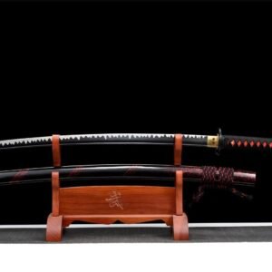 Sabre Japonais Noir et rouge
