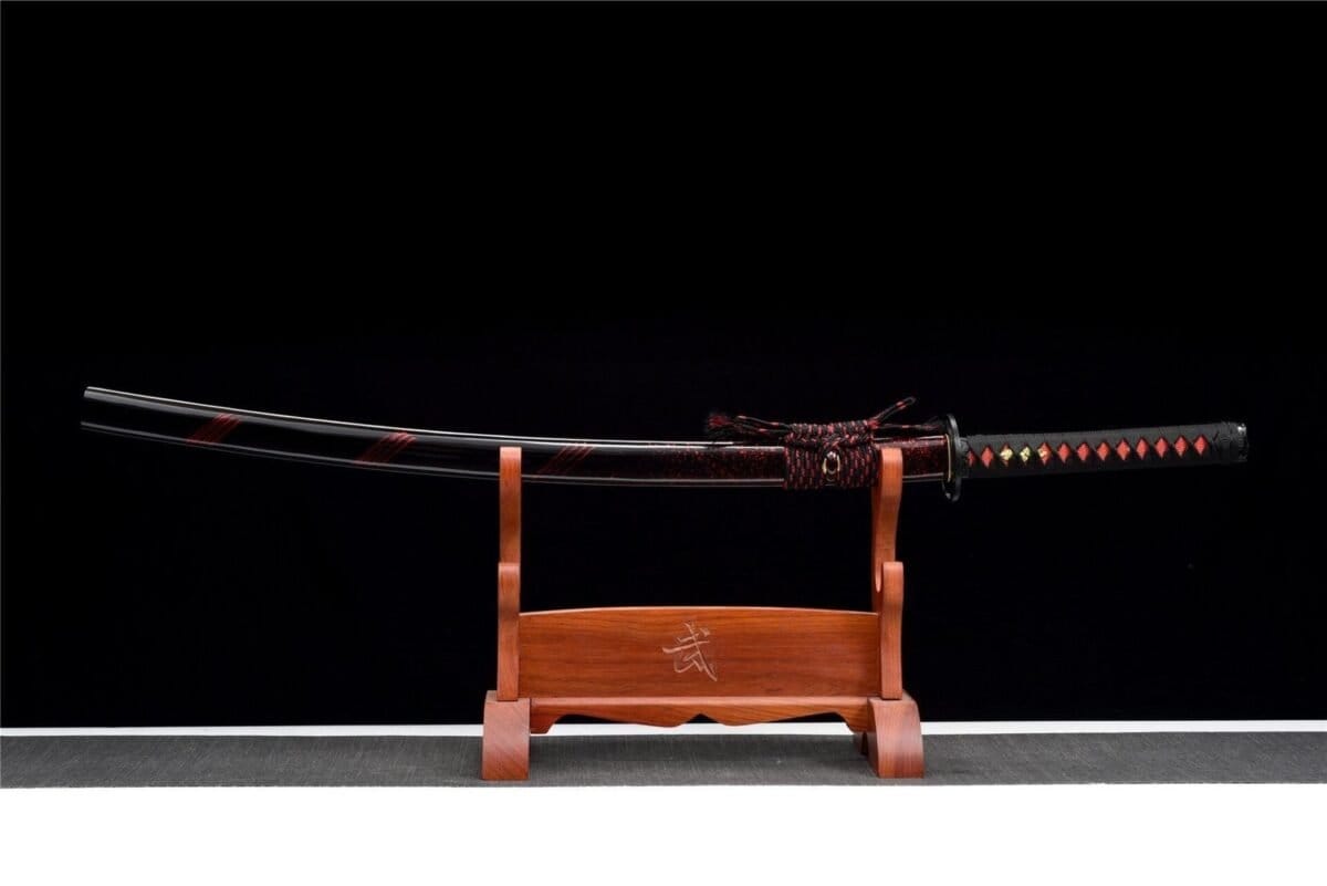 Sabre Japonais Noir et rouge