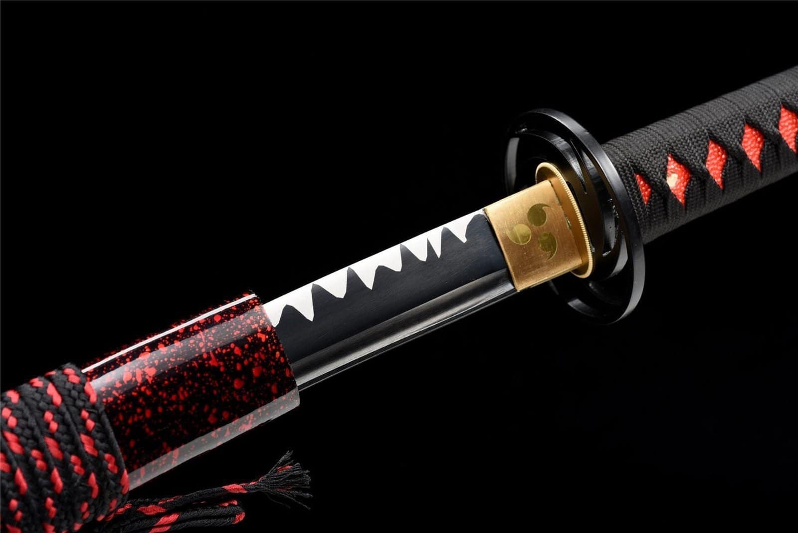 Sabre Japonais Noir et rouge