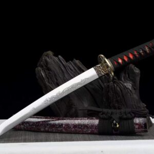 Tanto Et Wakizashi Rouge