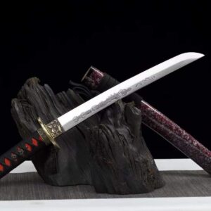 Tanto Et Wakizashi Rouge